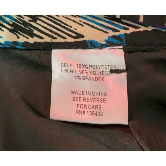 Modcloth Pants Blue Plaid Patchwork Print - Picture 7 of 7